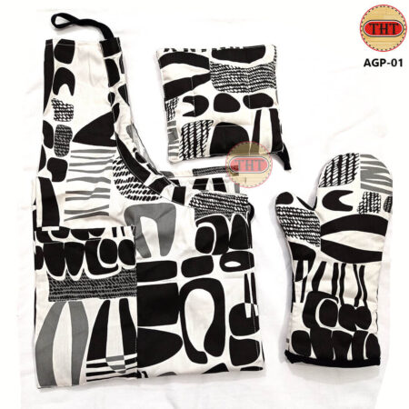 Apron, Glove Pair, Pot Holder Set