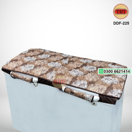 Double Door Deep Freezer Cover with 2 Handle Covers