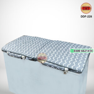 Double Door Deep Freezer Cover with 2 Handle Covers
