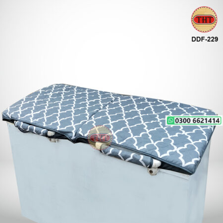 Double Door Deep Freezer Cover with 2 Handle Covers
