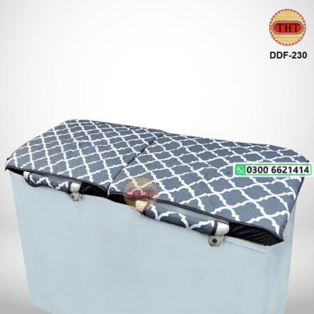 Double Door Deep Freezer Cover with 2 Handle Covers
