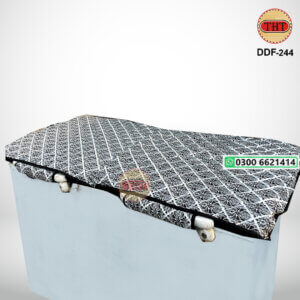 Double Door Deep Freezer Cover with 2 Handle Covers