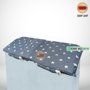 Double Door Deep Freezer Cover with 2 Handle Covers